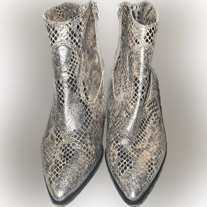 Vince Camuto Snakeskin Booties